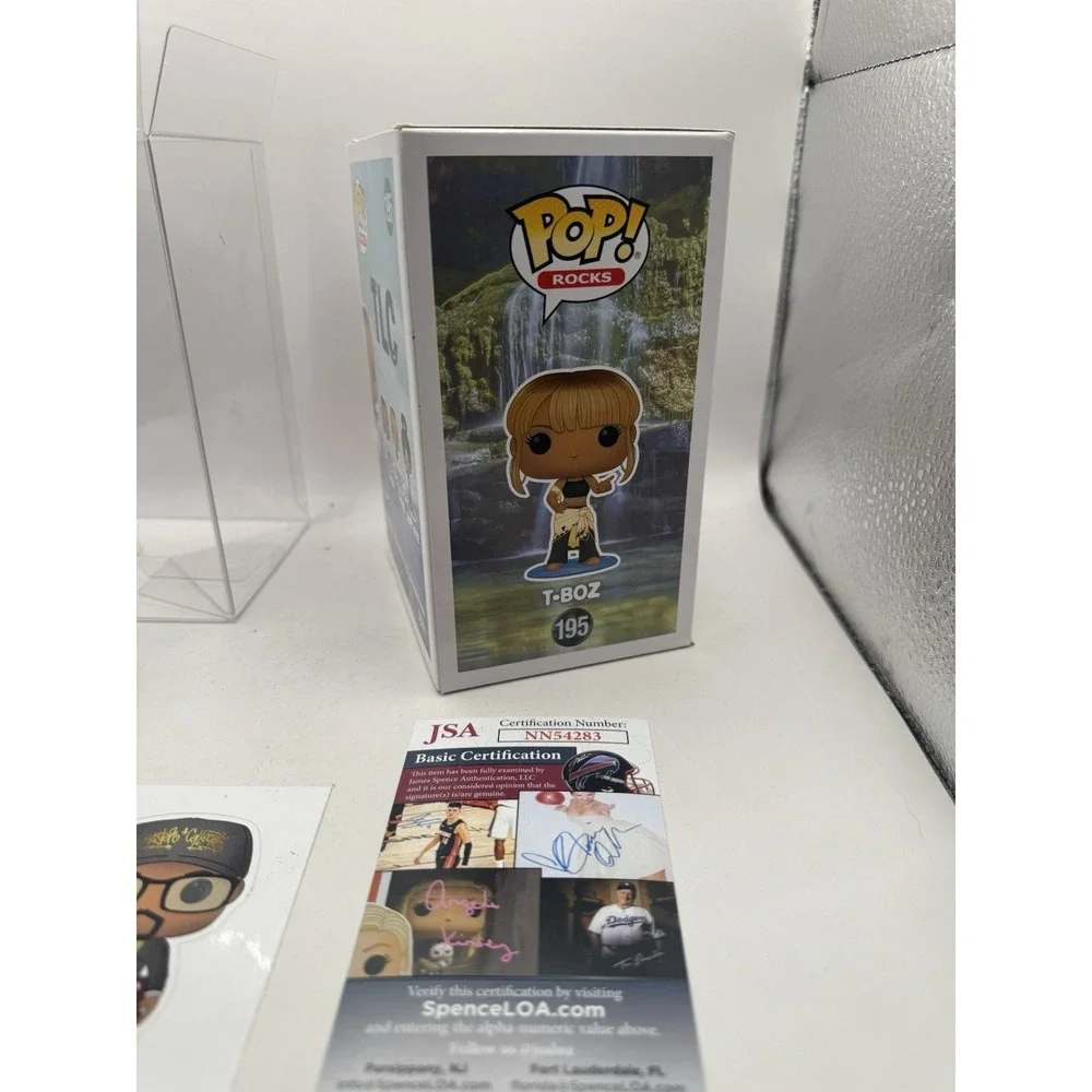Funko Pop! Rocks T-Boz #195 TLC Vinyl Figure Signed By T-Boz Fast Shipping Rare!